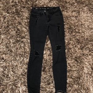 Black Ripped Skinny Jeans